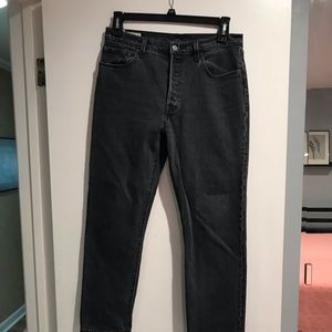 Levi’s  501 premium medium black wash, classic jeans. Very good condition